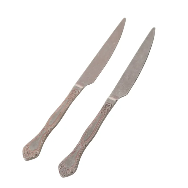 Antıque Steel Gold Tatlı Bıçağı 2 Li Set