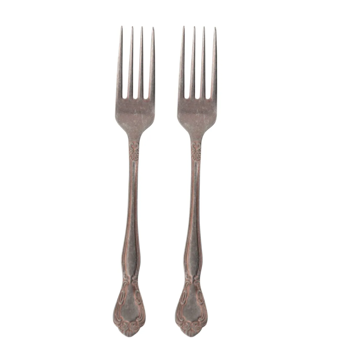 Antıque Steel Gold Tatlı Çatalı 2 Li Set