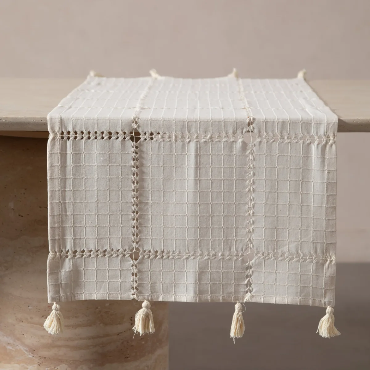 Belo Runner Ekru 50x130 cm