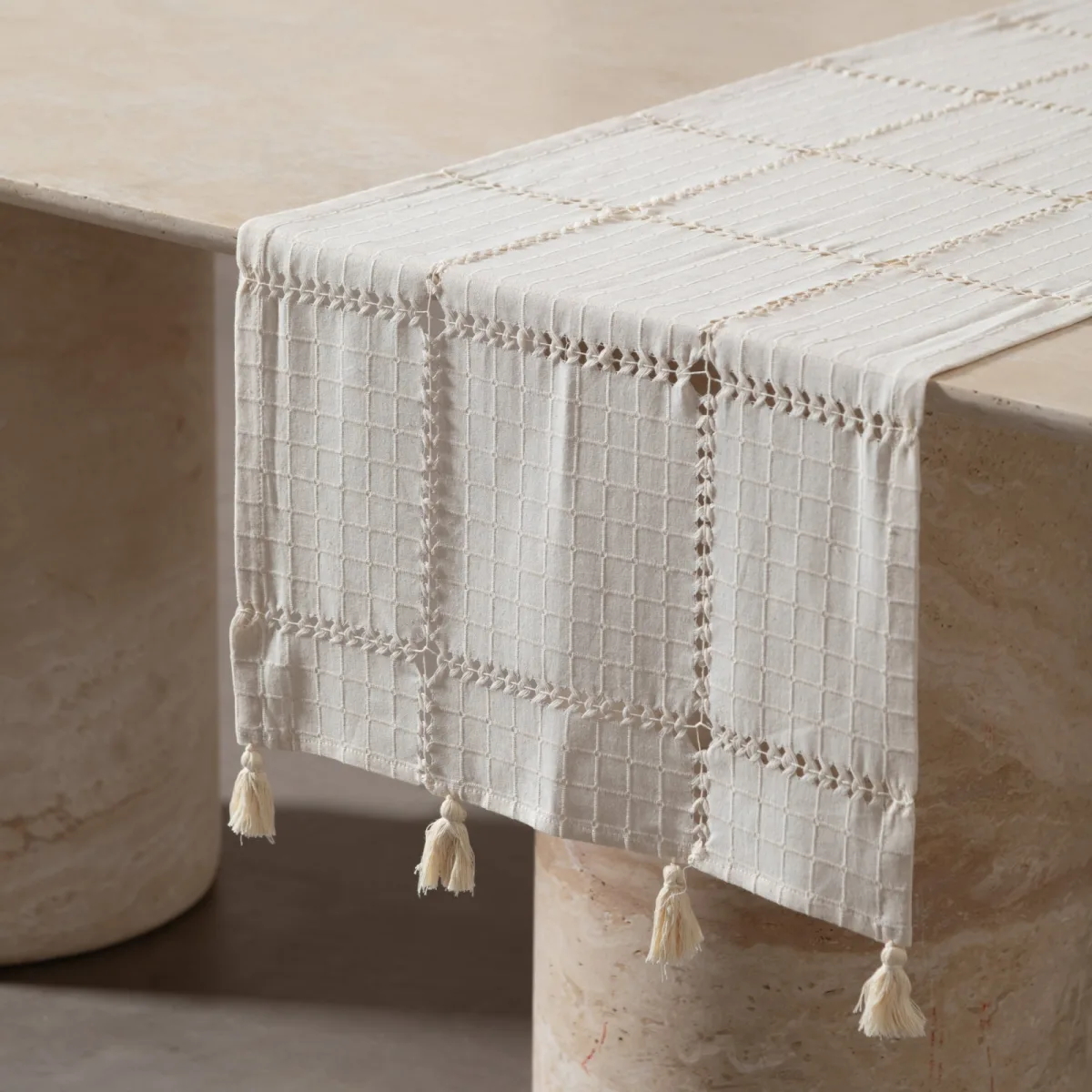 Belo Runner Ekru 50x130 cm