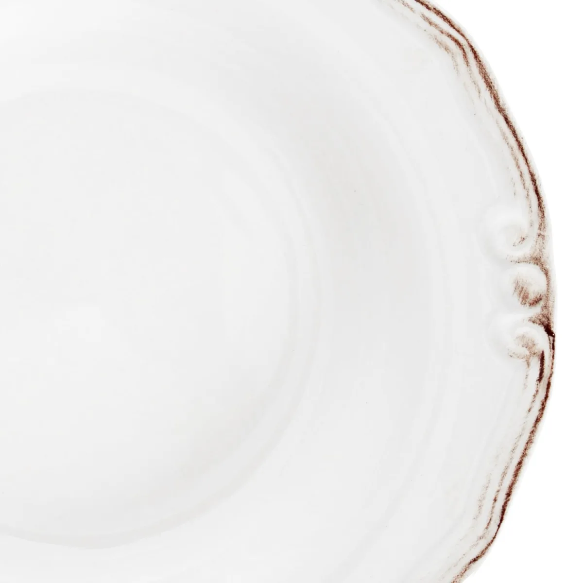 Ekru Çukur Tabak 22 cm
