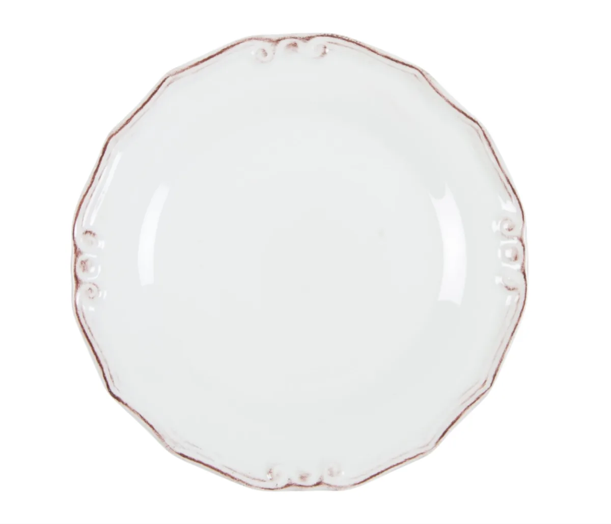 Ekru Servis Tabağı 25 cm