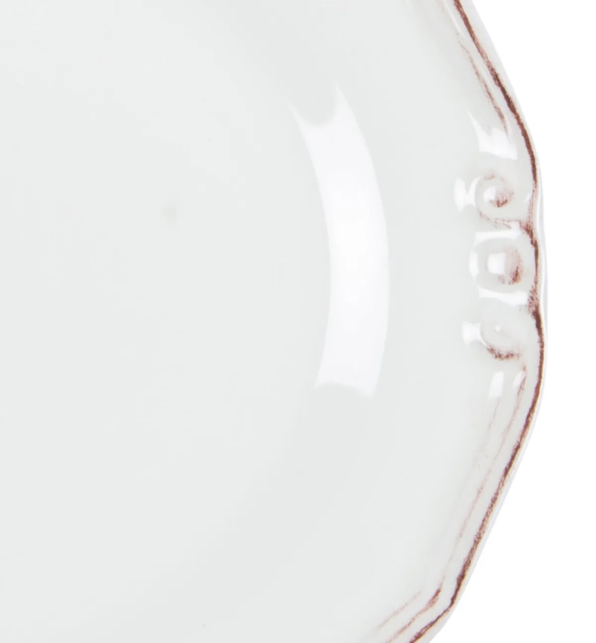 Ekru Servis Tabağı 25 cm