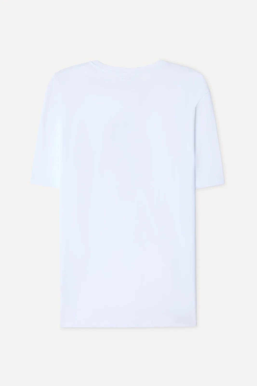 Erkek Baskılı Bisiklet Yaka T-Shirt