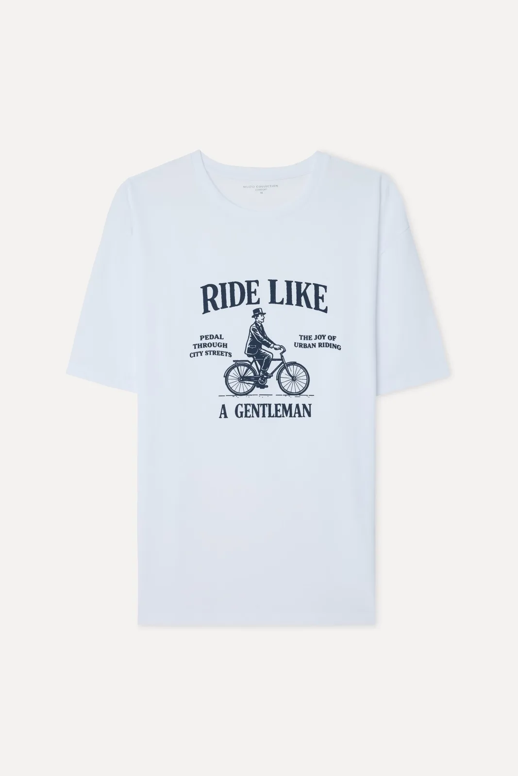Erkek Baskılı Comfort Fit Bisiklet Yaka T-Shirt