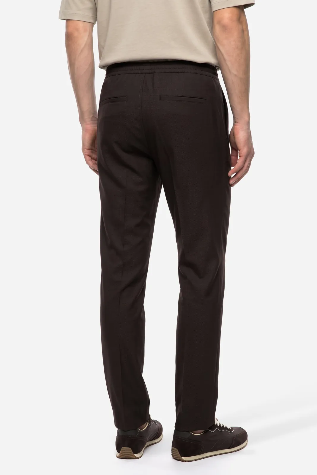Erkek Beli Lastikli Straight Fit Pantolon