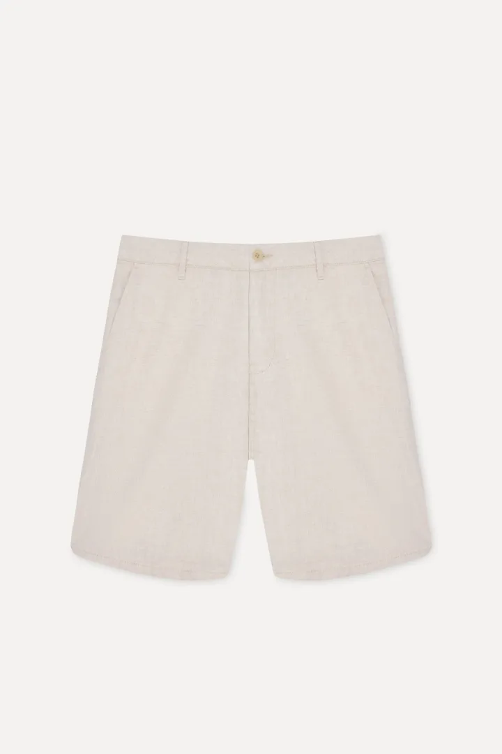Erkek Jakarlı Straight Fit Şort