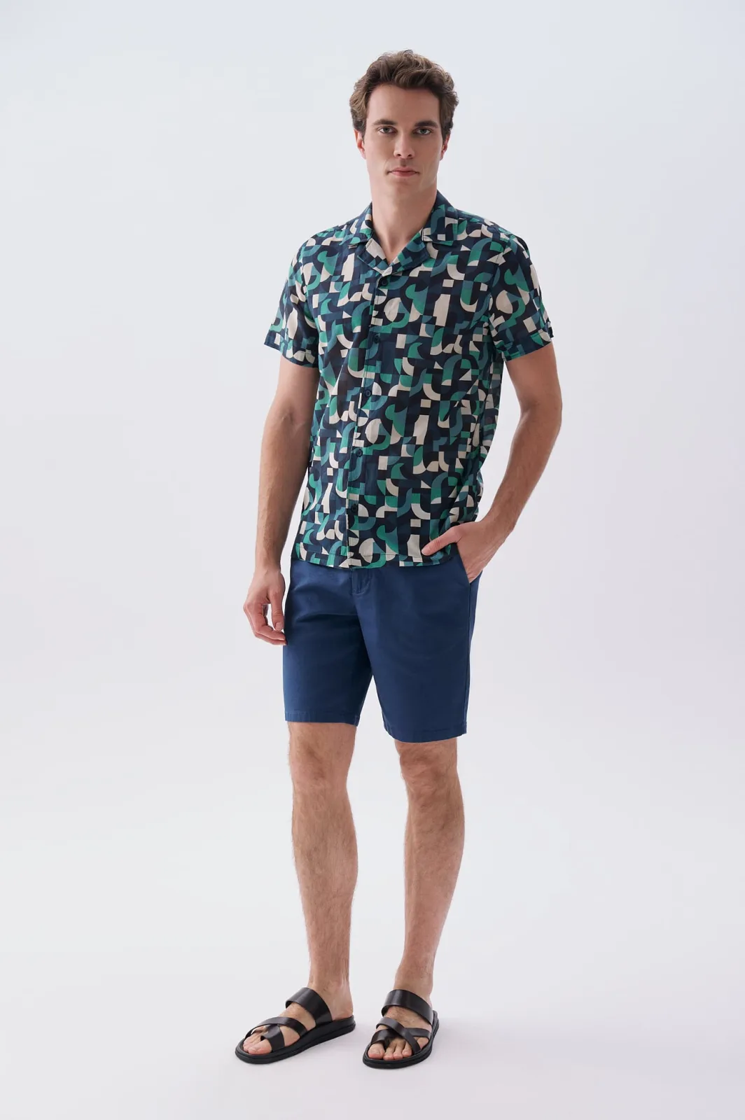 Erkek Straight Fit Chino Şort
