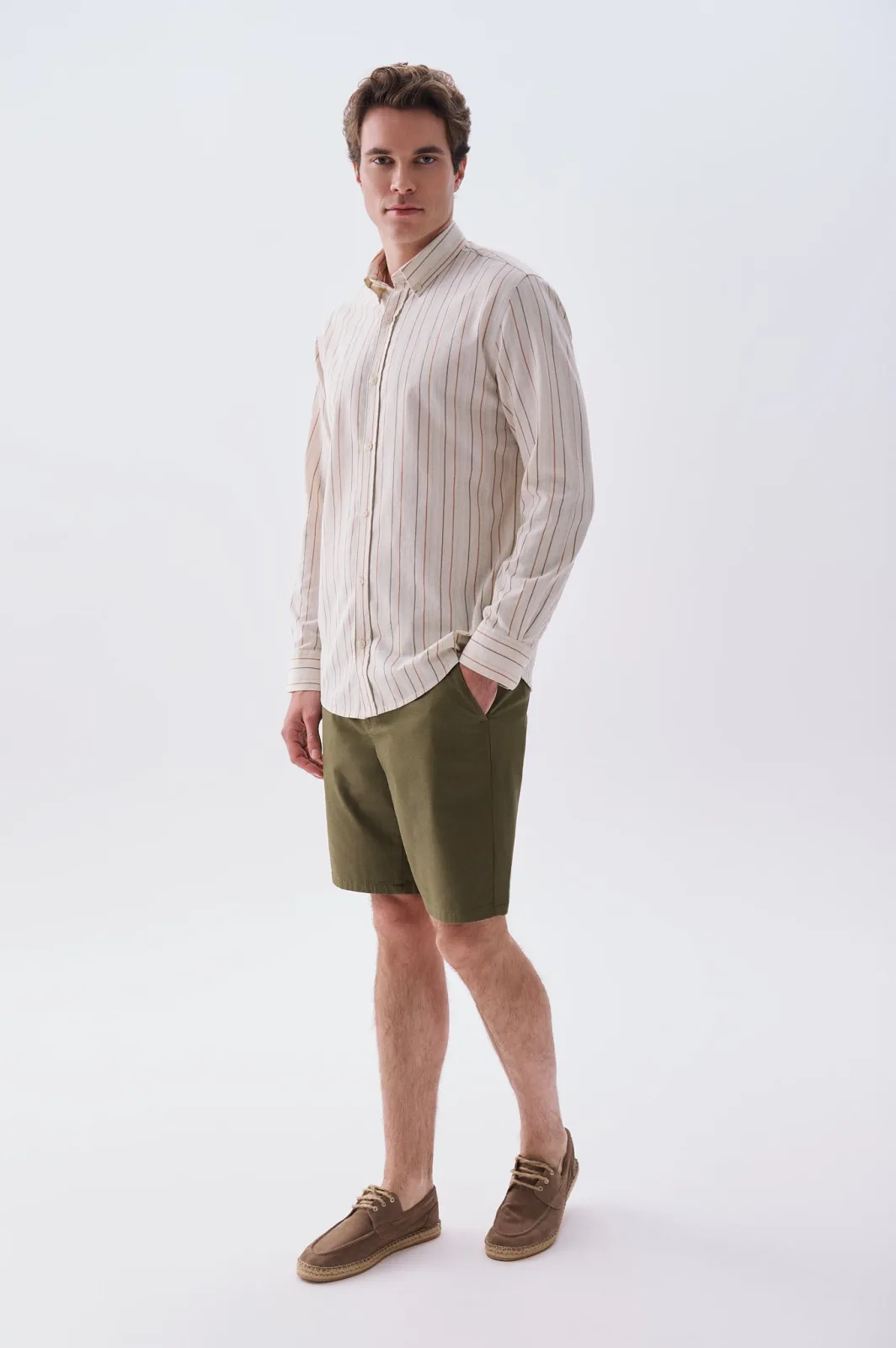 Erkek Straight Fit Chino Şort