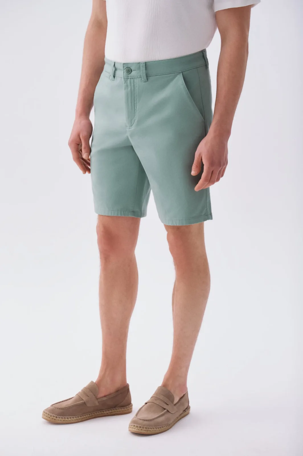 Erkek Straight Fit Chino Şort