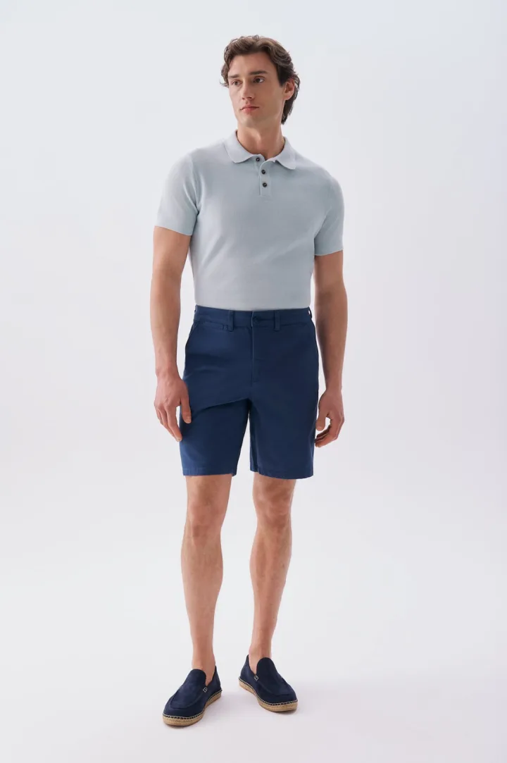 Erkek Straight Fit Chino Şort
