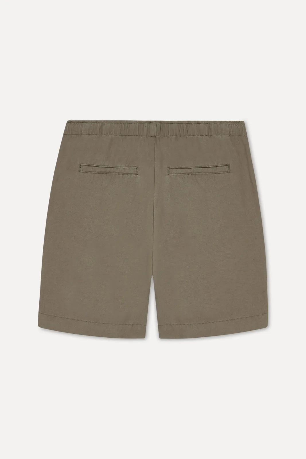 Erkek Straight Fit Keten Karışımlı Şort