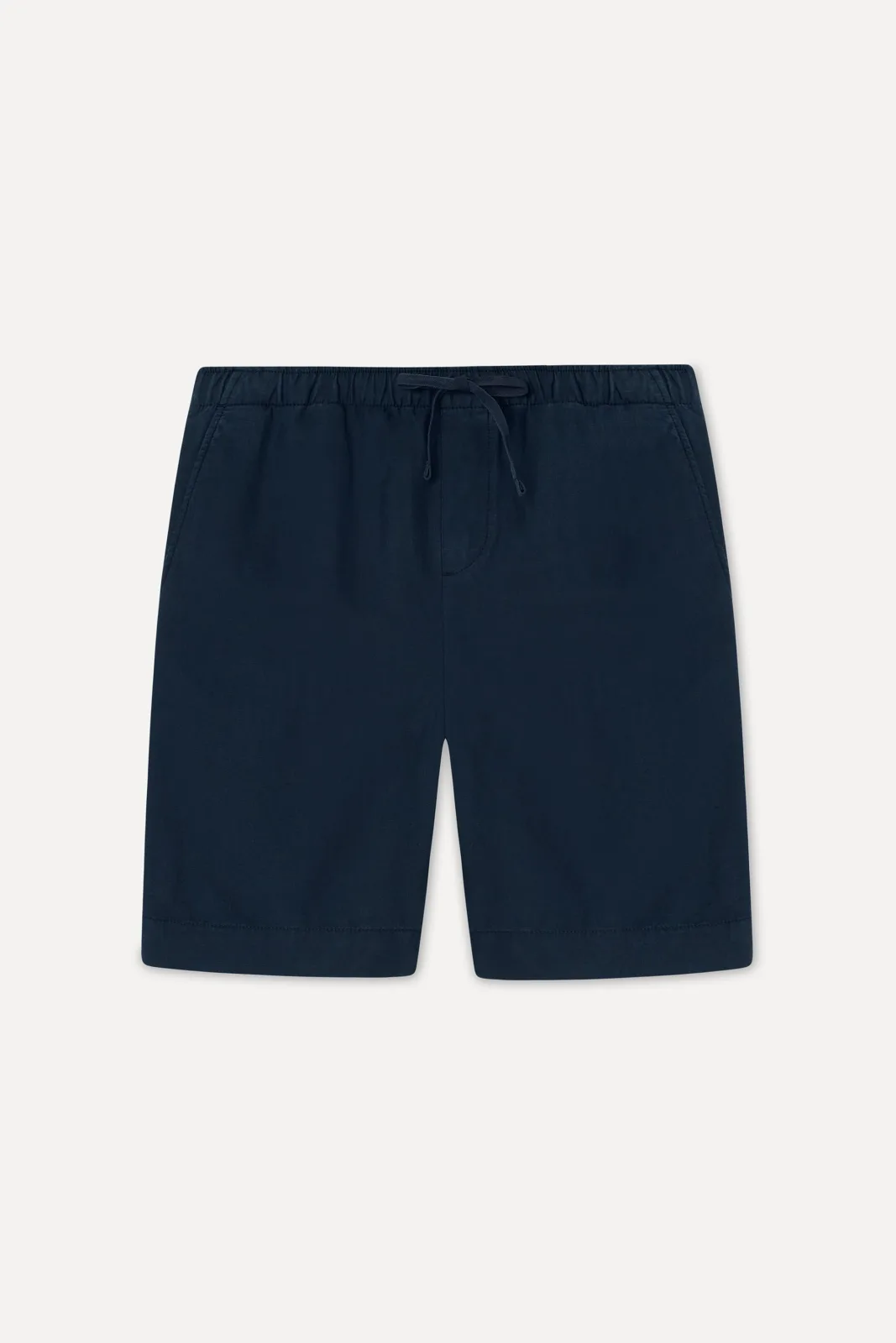 Erkek Straight Fit Keten Karışımlı Şort
