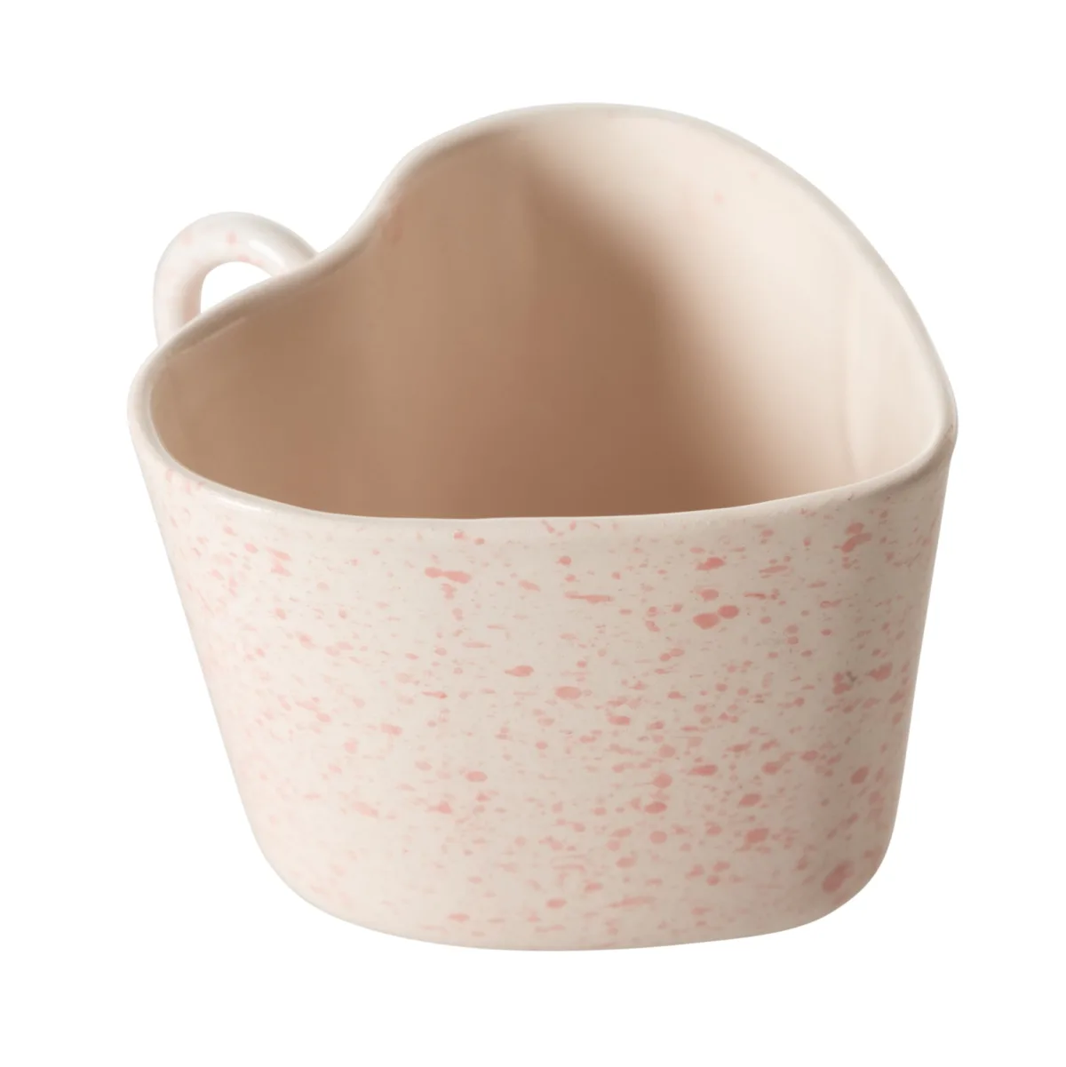 Handmade Kalp Kupa Pembe 145 ml