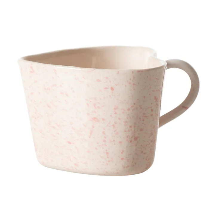 Handmade Kalp Kupa Pembe 145 ml