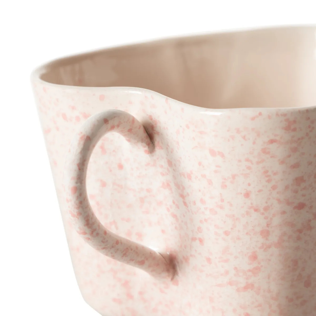 Handmade Kalp Kupa Pembe 145 ml