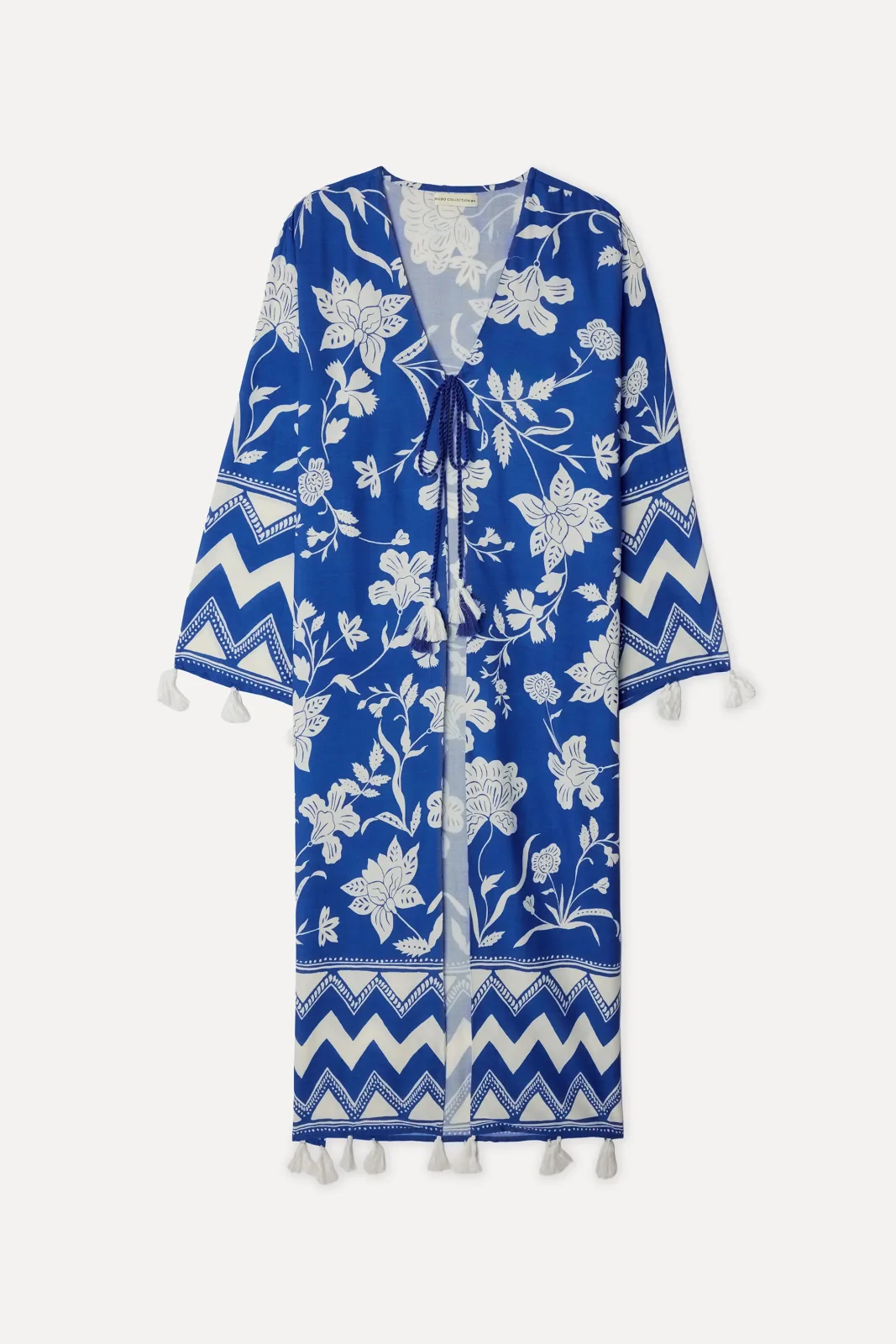 Kadın Desenli Oversize Uzun Kimono