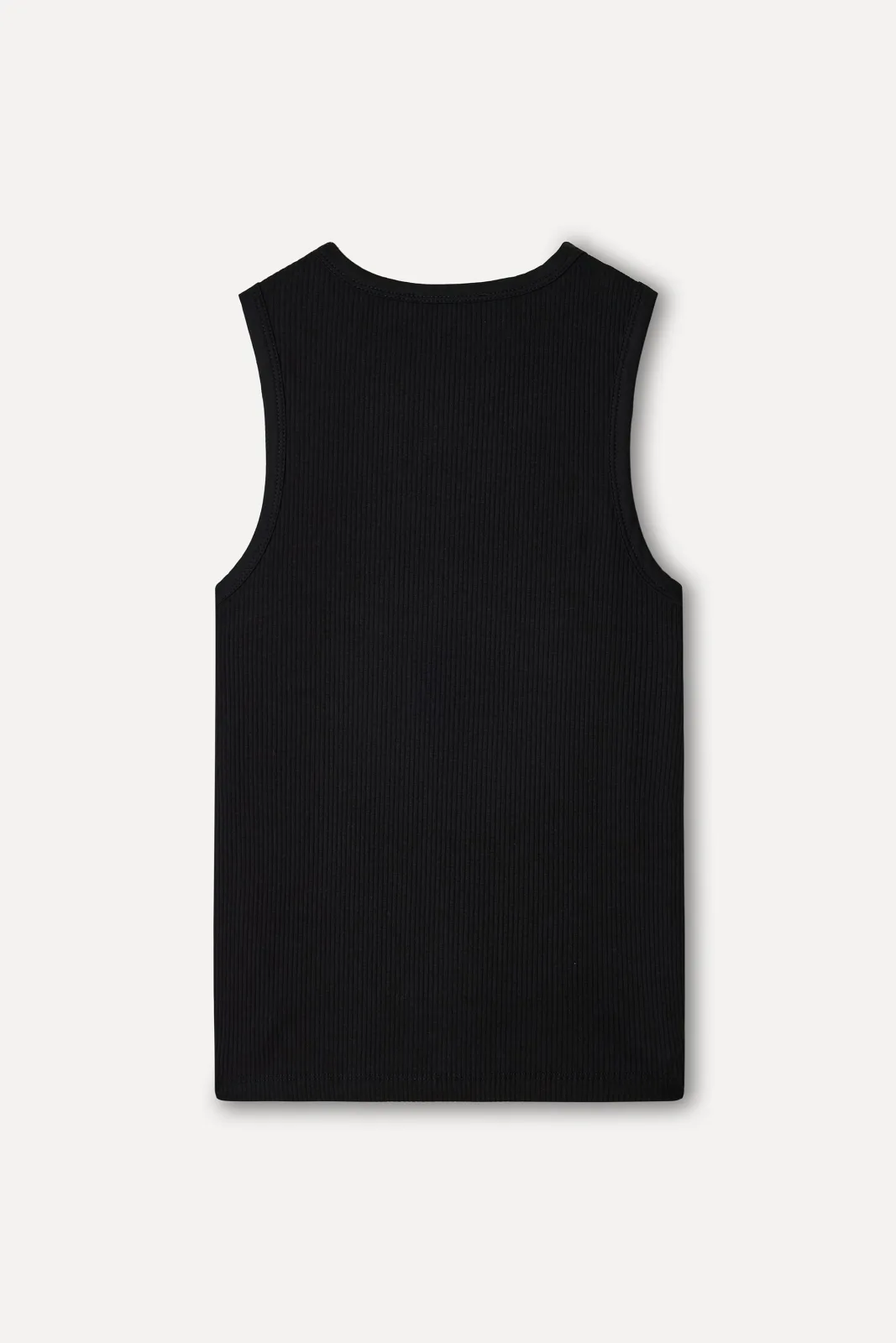 Kadın Fitted V Yaka Kolsuz T-Shirt