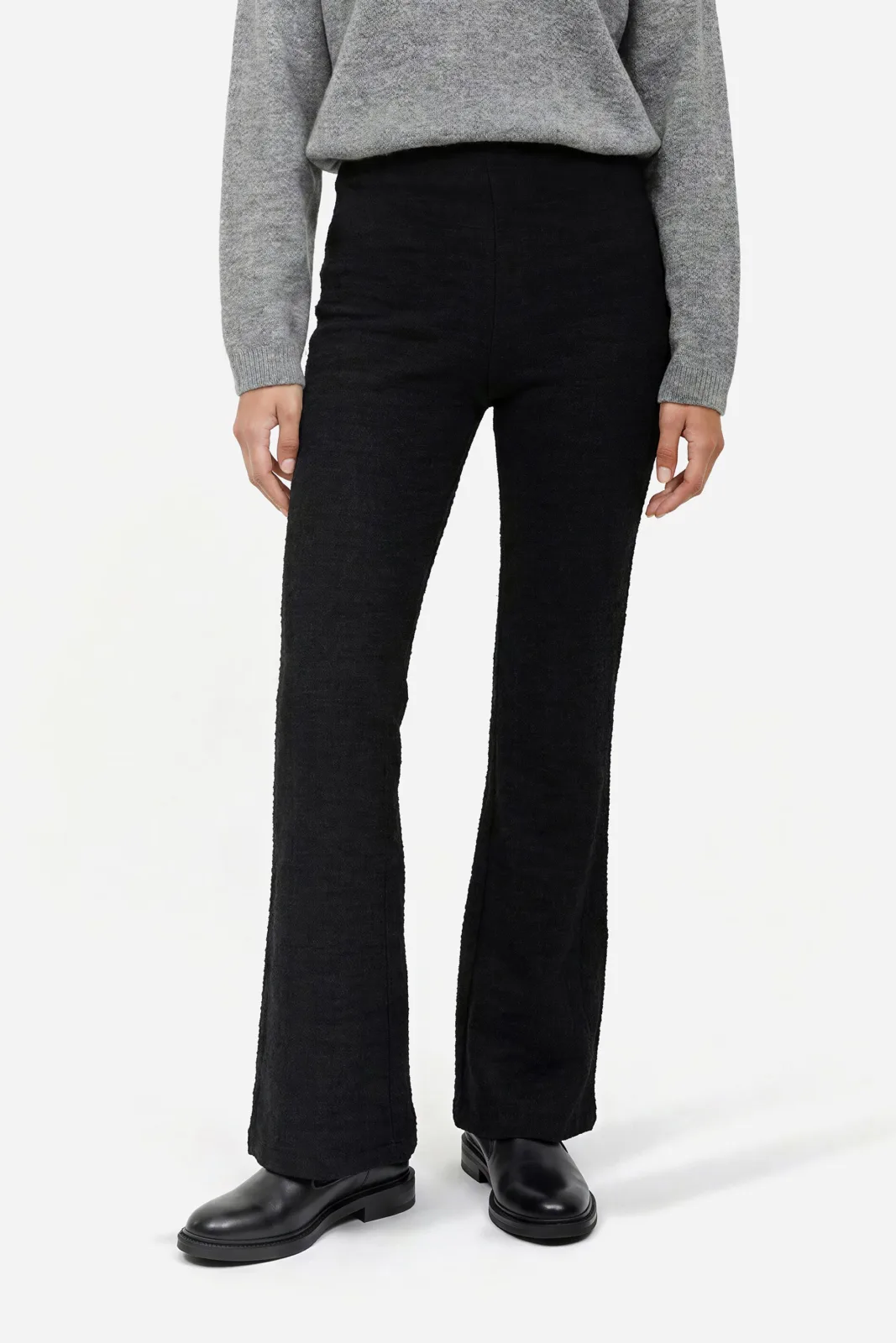 Kadın Flare Fit Örme Pantolon