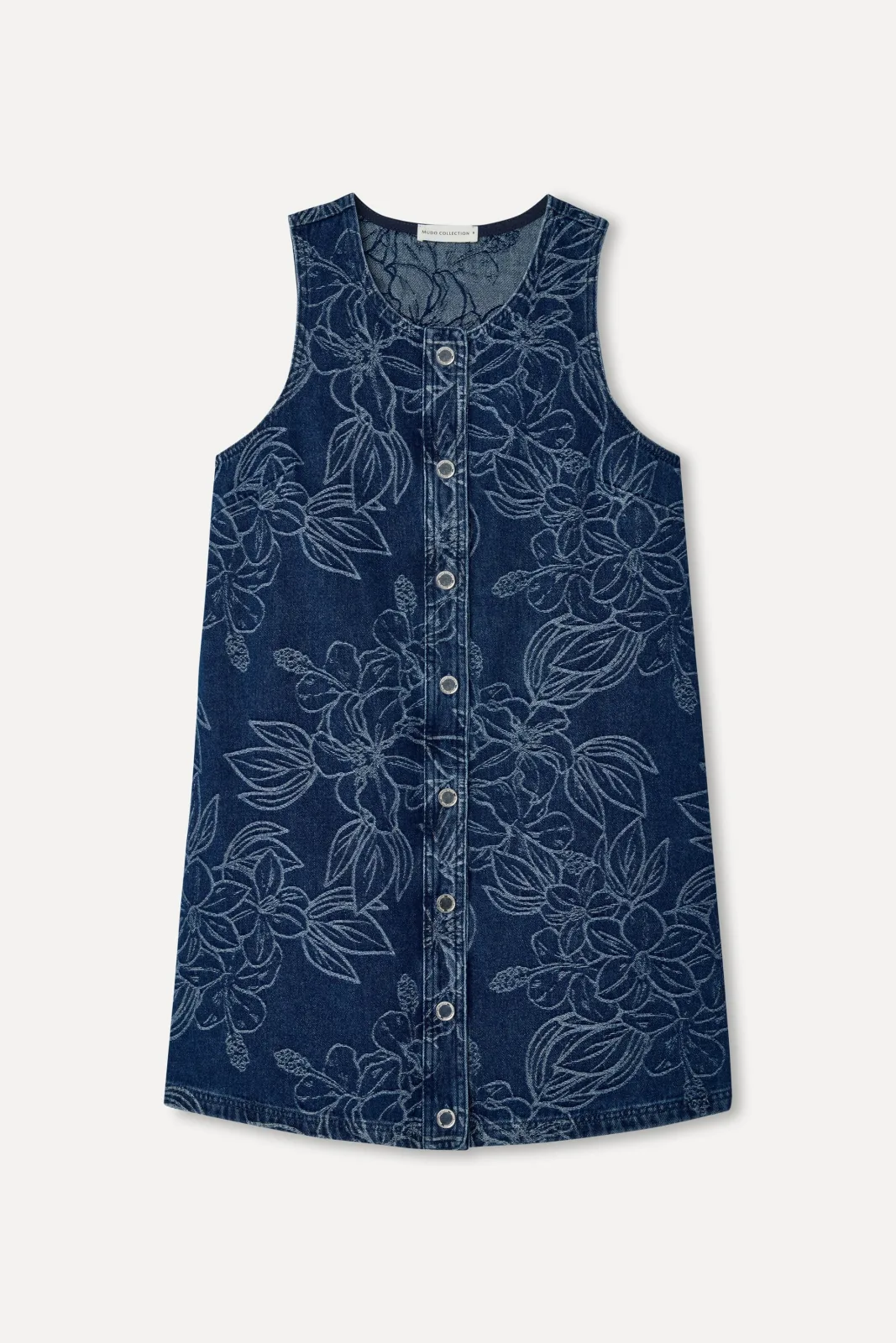 Kadın Jakarlı Mini Jean Elbise