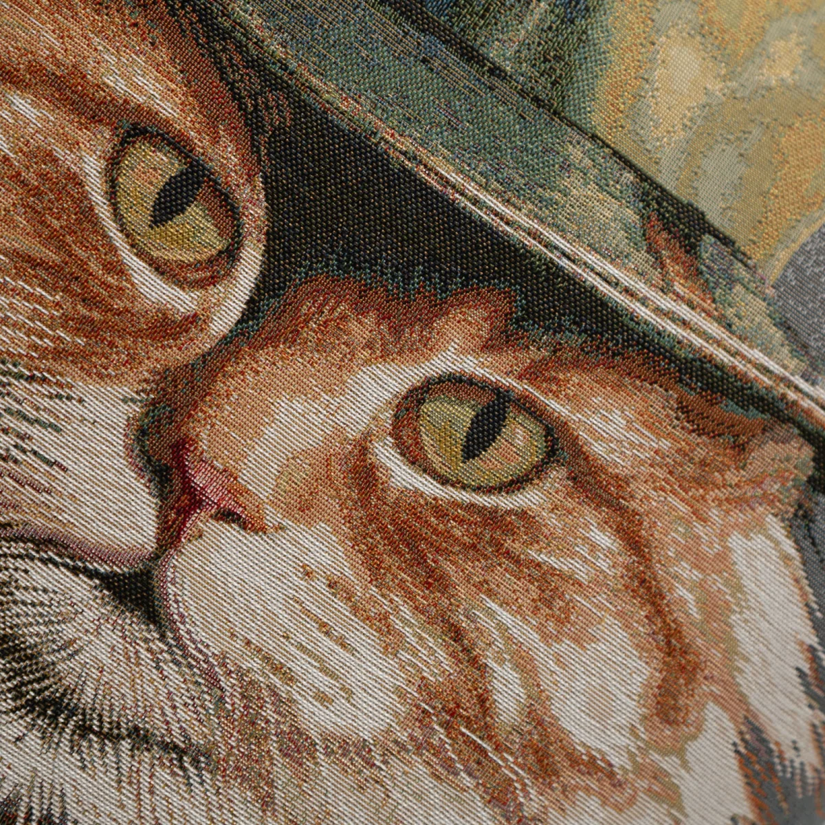 Kedi Goblen Kırlent 45x45 cm