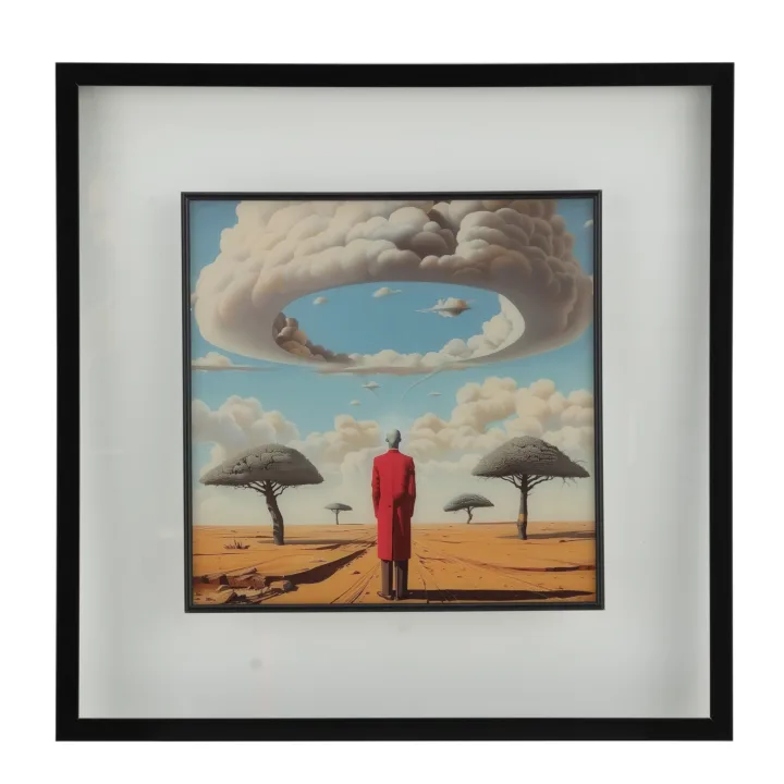 Lumen Çerçeveli Cam Tablo 60x60 cm