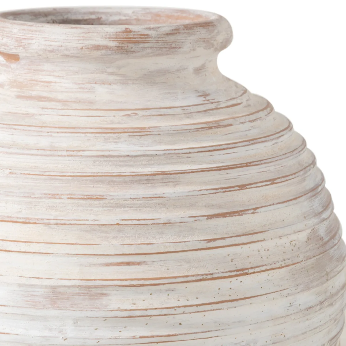 Otranto Antik Beyaz Saksı 65 cm