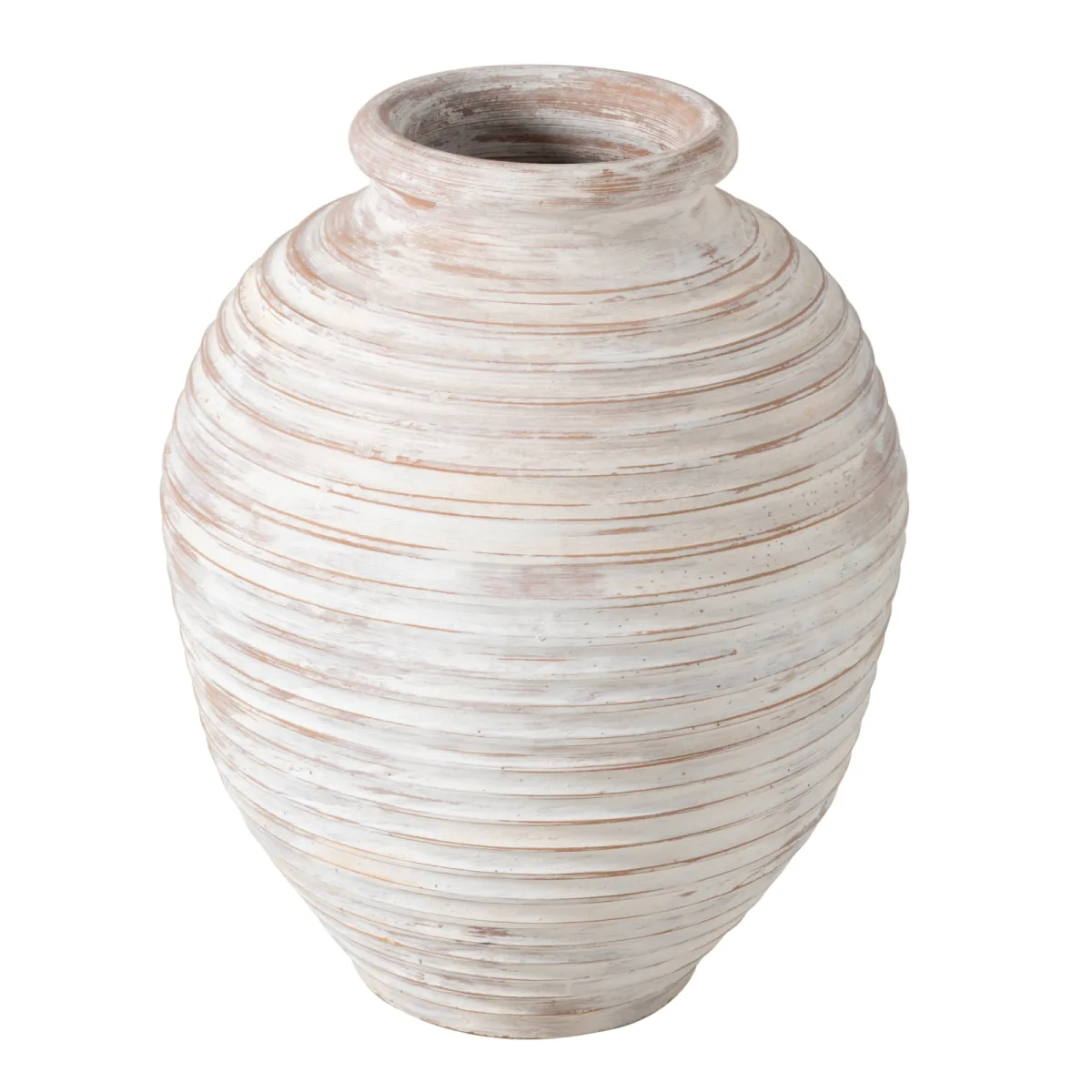 Otranto Antik Beyaz Saksı 65 cm