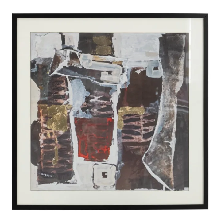Ruzi Çerçeveli Cam Tablo 80x80 cm