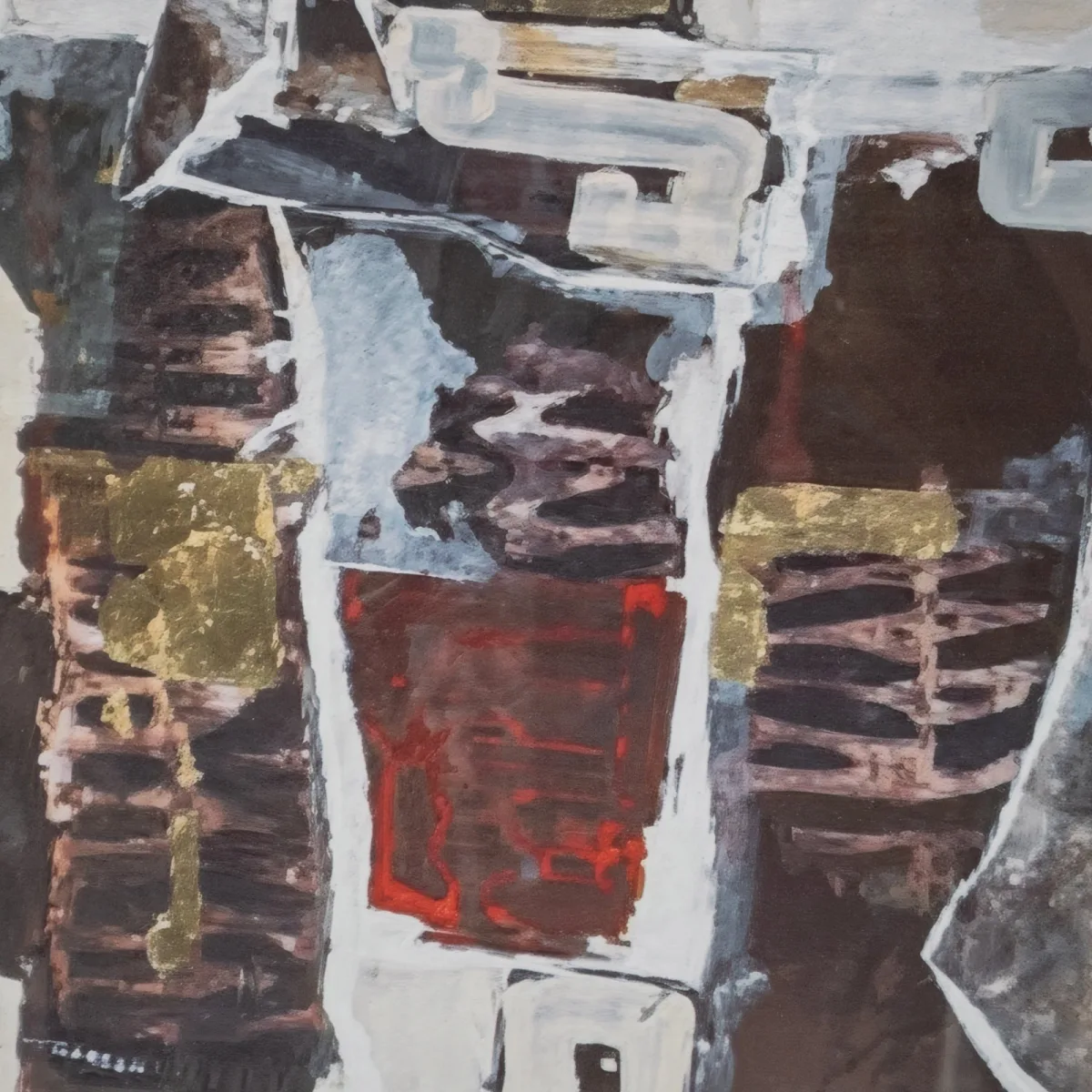 Ruzi Çerçeveli Cam Tablo 80x80 cm
